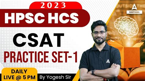 HPSC HCS 2023 CSAT Exam Haryana HCS CSAT Class Practice Set Paper