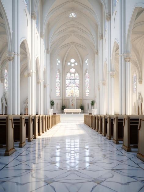 Una Iglesia Con Una Iglesia Con Una Igreja Con Una Cruz En La Parte