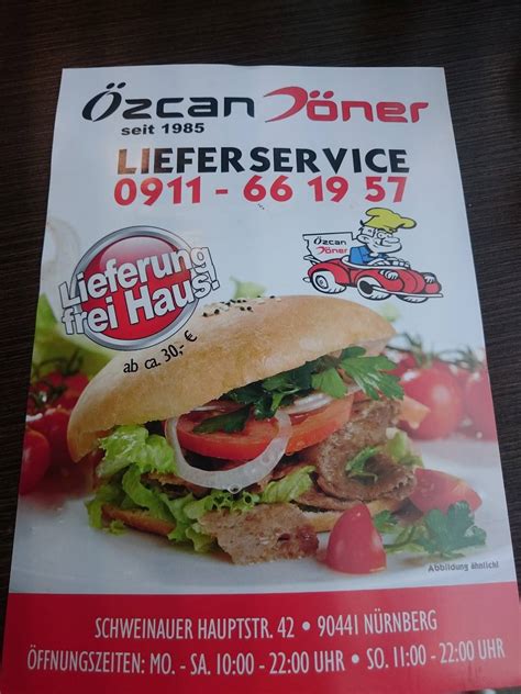 Speisekarte von Özcan Döner restaurant Nürnberg