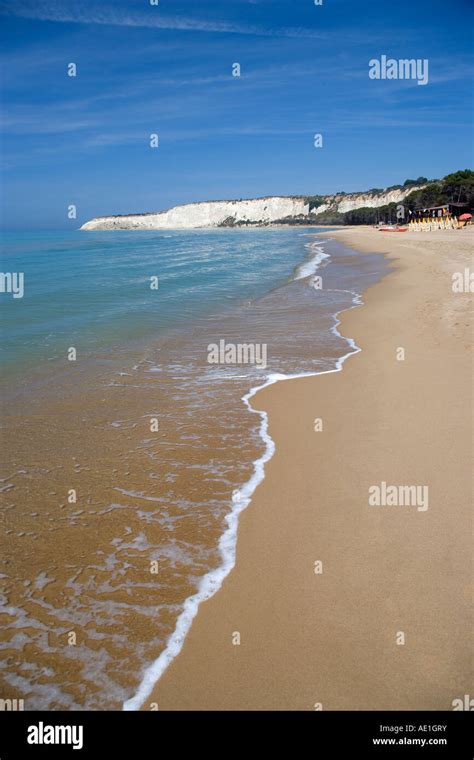 Beach Scene Eraclea Minoa Sicily Italy Stock Photo Alamy