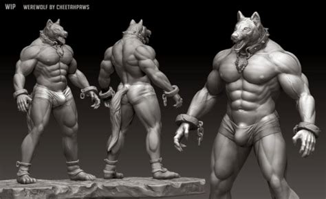 Thumbs Pro Rrowdybeast Werewolf Model CheetahPaws On FA NSFWish