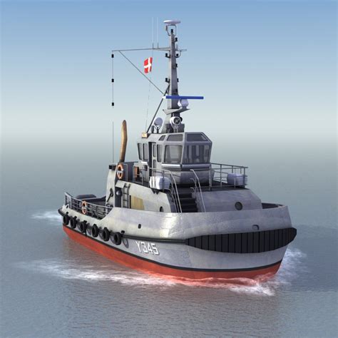 harbor tugboat 3d model