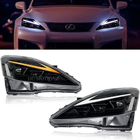 LED Facelift Headlights For Lexus IS250 IS350 ISF 2006 2013 Animation