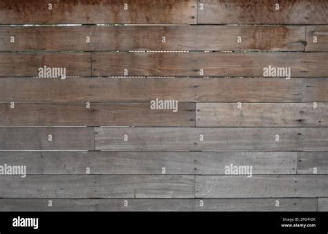 Wood Plank Wall With Nails Stock Photo Alamy