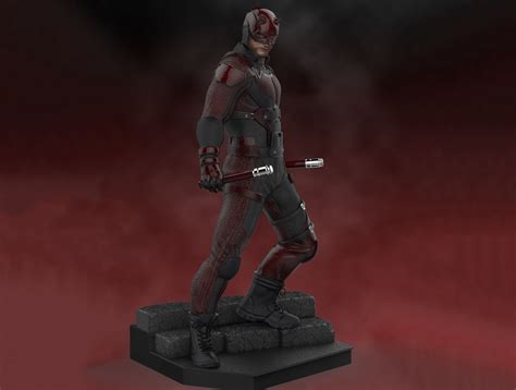 Daredevil Statues 3d Printing Model Stl 3d Model 3d Printable Cgtrader