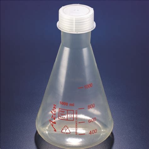 FLASK CONICAL AZLON SCREW CAP PMP 1000ML MRS Scientific