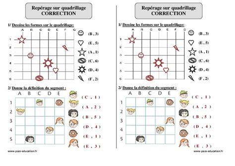 Rep Rage Sur Quadrillage Ce Exercices Corrig S G Om Trie Pass