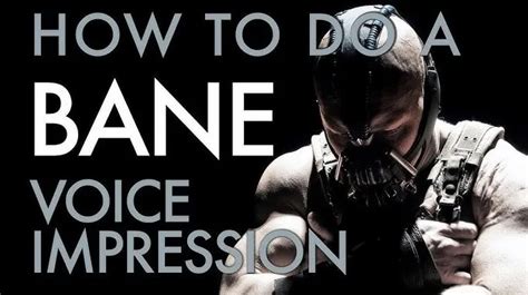 How To Change Your Voice Into Bane Voice In Real Time