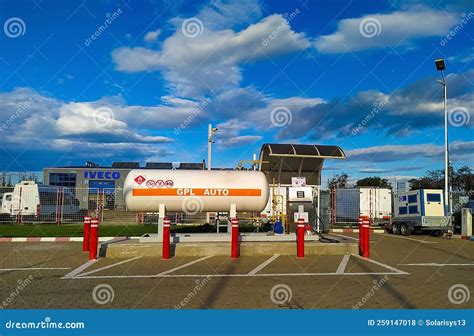 Adjud, Romania - September 12, 2022: Lukoil Gas Station. Editorial ...