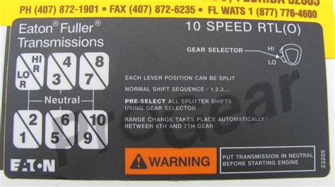 Understanding The Eaton Fuller Speed Splitter Diagram