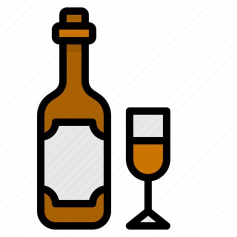 Beverage Drink Bottle Glass Wine Icon Download On Iconfinder