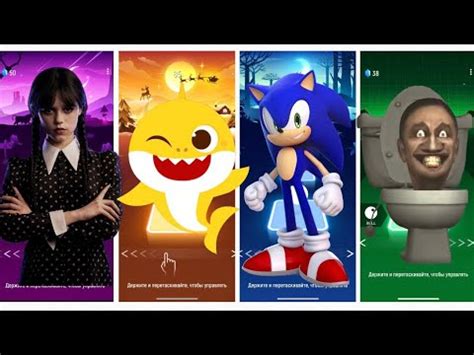 Wednesday Addams Vs Baby Shark Vs Sonic Coffin Dance Vs Skibidi Toilet