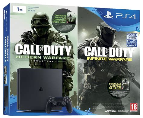 Sony Playstation 4 Slim Console 1tb Call Of Duty Bundle