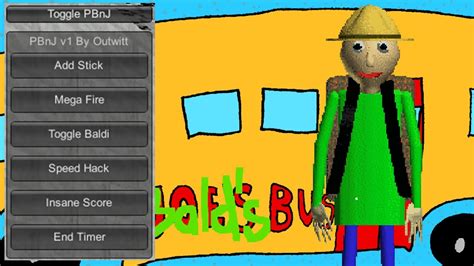 Baldi's basics mod menu download