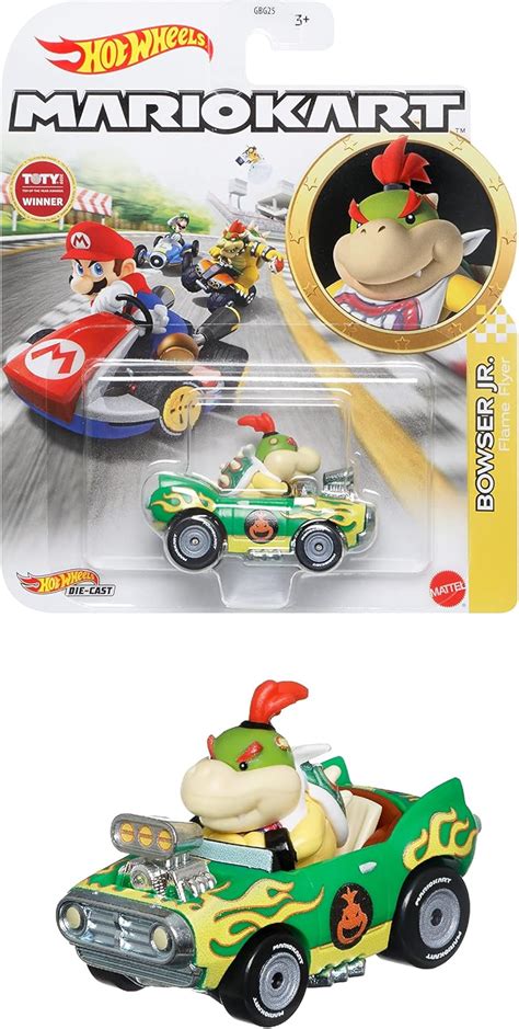 Amazon co jp ホットウィール Hot Wheels クッパJr ファイアホットロッド 3才 HDB27 グリーン おもちゃ