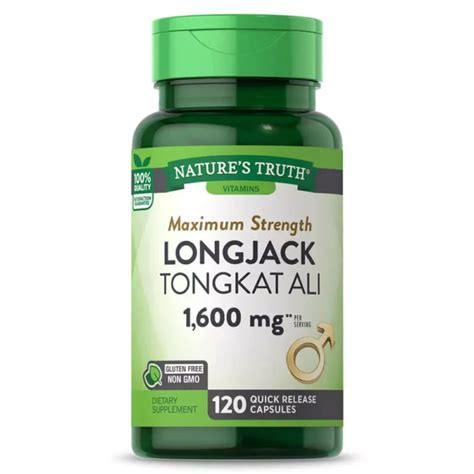 Nature S Truth Tongkat Ali 1600 Mg 120 Capsules A1 Protein