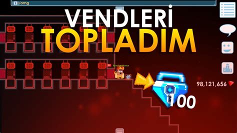 VENDLERİ TOPLADIM EFSANE PROFİT Growtopia Türkçe YouTube