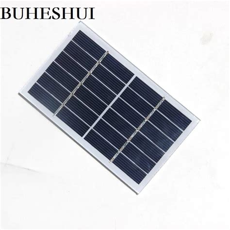 Buheshui 1w 6v Solar Cell Module Glass Laminated Polycrystalline Diy