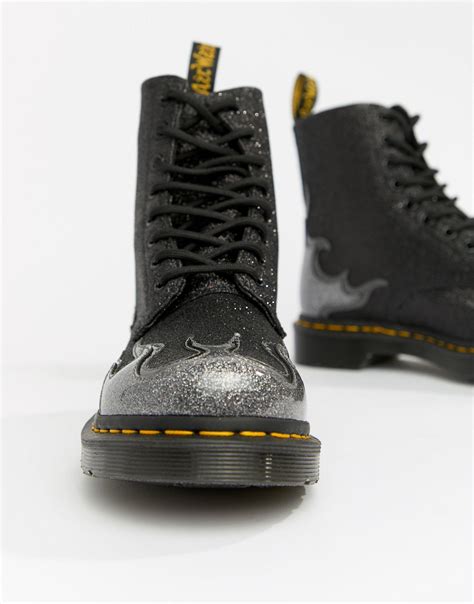 Explicar Corte Fora Persegui O Dr Martens Pascal Glitter Flame