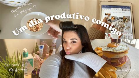 um dia produtivo comigo skincare organizar o mês aulas on line