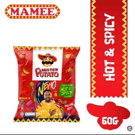 Mister Potato 60g Product By MAMEE Perisa Hot Spicy 3 Pack Shopee