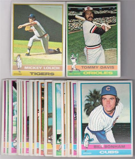 At Auction Different Topps Baseball Cards W Mickey Lolich More