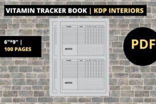 Vitamin Tracker Book KDP Interiors Graphic By Sifat S Store