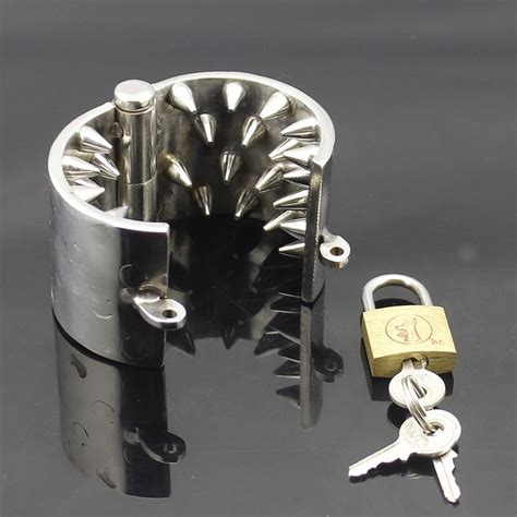 Stainless Steel Mikes Spikes Ball Stretcher Bondage Cock Rings Metal