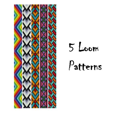 Loom Bead Patterns Bracelet Ethnic Seed Beading Patterns Inspire