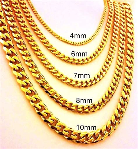 K Gold Miami Cuban Link Chain