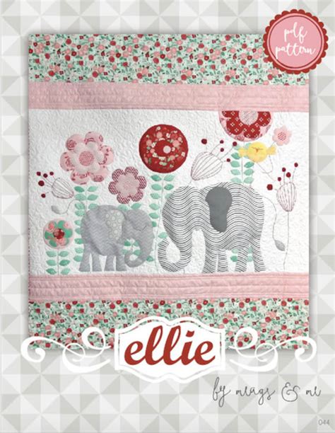 Instant Download Ellie Quilt Pattern Embroidery Elephant Etsy