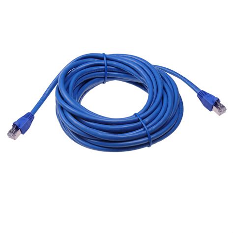 NTW 25 Cat6a Snagless Shielded STP Network Patch Cable Blue