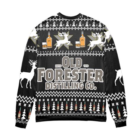 Old Forester Bourbon Whiskey Logo Ugly Christmas Sweater All Over