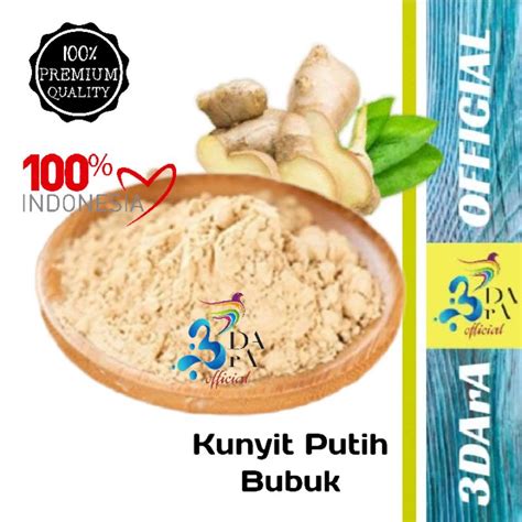 Jual Bubuk Kunyit Putih 100gr Bubuk Kunir Putih Murni Kualitas