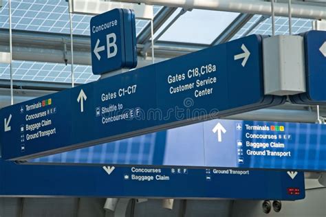 Airport Gate Sign Flight Schedule Airline Stock Image Image Of