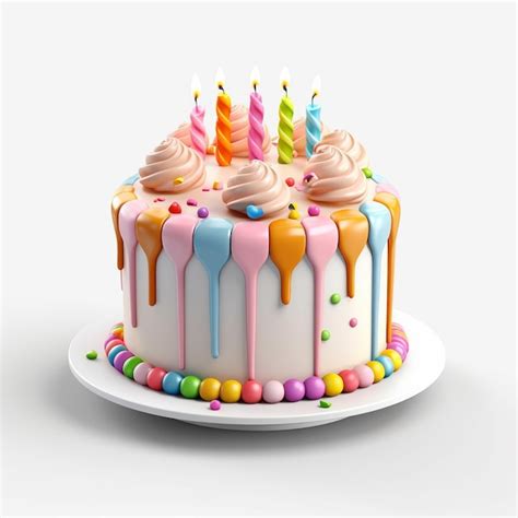 Premium AI Image | a birthday cake with a number 3 on it