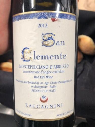 Cantina Zaccagnini San Clemente Montepulciano D Abruzzo Vivino