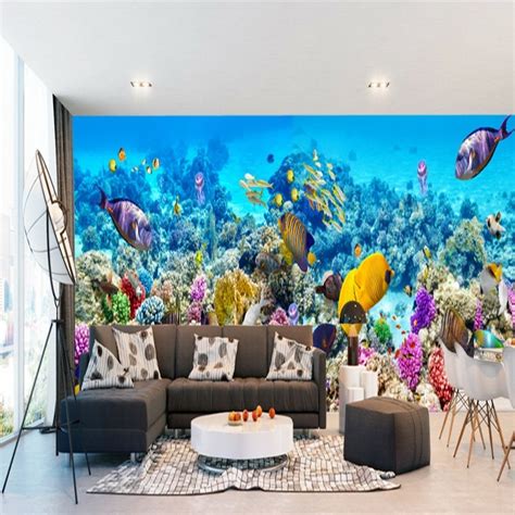 Photo Wallpaper 3D Stereo Custom Mural Dream Underwater World Theme