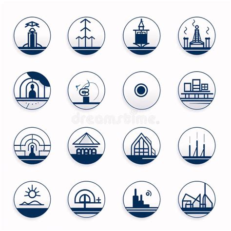 Energy Power Flat Icons Set Stock Illustrations 19 996 Energy Power