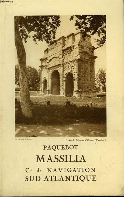 Menu servi le 7 mai 1932 à bord du Paquebot Massilia Compagnie de