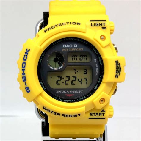 G SHOCK ジーショック CASIO カシオ 腕時計 DW 6300 9 FROGMAN フロッグマン クォーツ デジタル イエロー