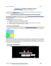 Lab Activity Coulomb Law Remote Lab Docx Boiser Vanessa Rose E E