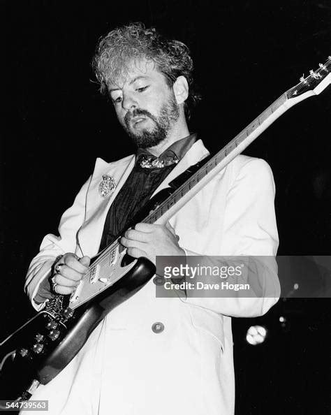 Musician Dave Stewart, of the band 'Eurythmics', performing on stage ...