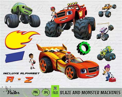 Blaze And Monster Machines Png Cartoon Clip Art Blaze And Monster