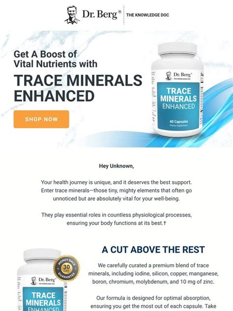 Dr Berg Your Body Needs Trace Minerals—heres Why Milled