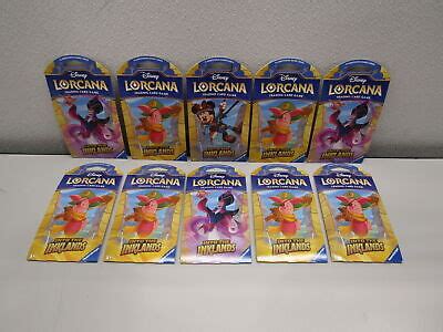 Lot Of Disney Lorcana Tcg Into The Inklands Sleeved Booster Packs Ebay