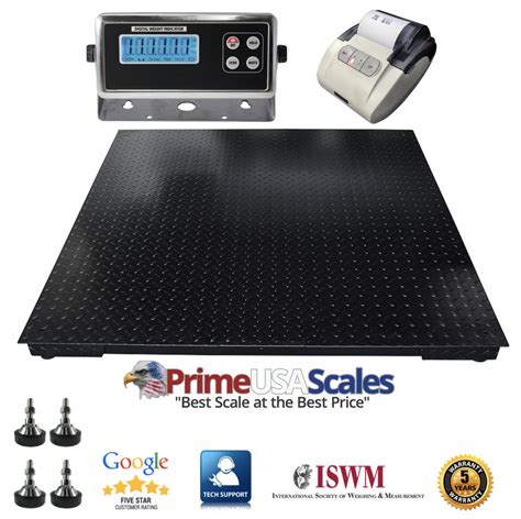 OP 916 Floor Scale With PRINTER Prime USA Scales