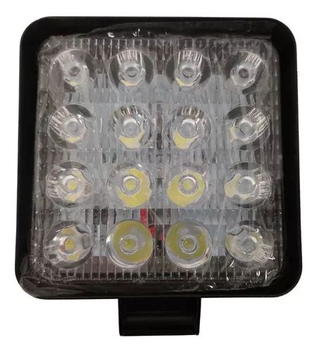 Kit Farol De Milha Auxiliar W Quadrado K Leds