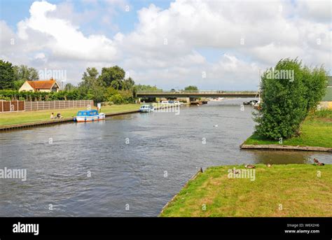 A View Of The A149 Road Bridge Over The River Thurne On The Norfolk