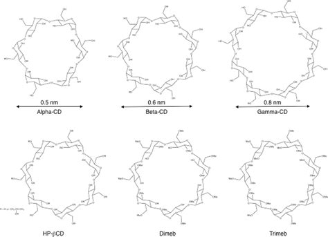 Types Of Cyclodextrins And Their Derivatives Download Scientific Diagram